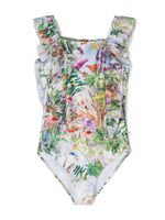 Molo maillot de bain Nathalie volanté à fleurs - Vert