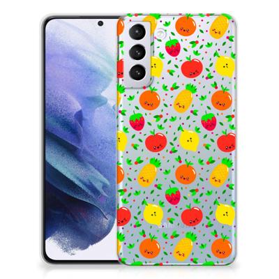 Samsung Galaxy S21 Plus Siliconen Case Fruits Samsung Galaxy S21 Plus Siliconen Case Fruits