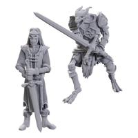 D&D Nolzur's Marvelous Miniatures Unpainted Miniatures 2-Pack 50th Anniversary Skeleton Knights - thumbnail