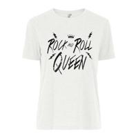 PIECES T-shirt met printopdruk wit