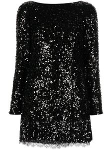 Sachin & Babi robe courte Cameron à sequins - Noir