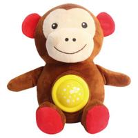 Luna knuffelaap pluche bruin