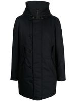 Peuterey hooded feather down parka - Bleu