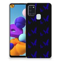 Samsung Galaxy A21s TPU bumper Vlinder Patroon - thumbnail