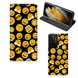 Samsung Galaxy S21 Ultra Hoesje met Magneet Emoji