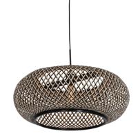 Steinhauer Zwart rotan hanglamp Sparkled Ø 60cm 7506ZW - thumbnail