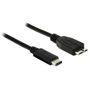 Delock USB-kabel USB 3.2 Gen1 (USB 3.0 / USB 3.1 Gen1) USB-C stekker, USB-micro-B 3.0 stekker 1.00 m Zwart 83677