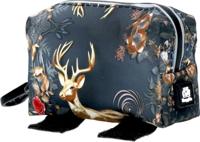 PoopyGo poepzakhouder, roodhert, dispenser voor poepzakjes, eenvoudig aan de hondenriem te bevestigen, waterdicht, met klittenbandsluiting en karabijnhaak, Eco Bag