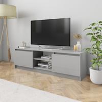 vidaXL Tv-meubel 120x30x35,5 cm spaanplaat hoogglans grijs