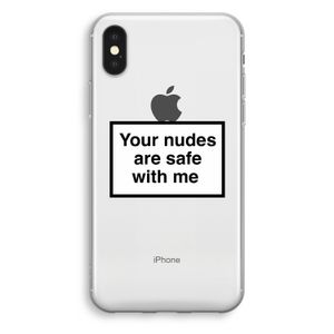 Safe with me: iPhone X Transparant Hoesje