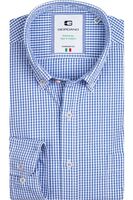 Giordano Modern Fit Overhemd blauw, Ruit