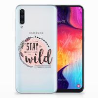 Samsung Galaxy A50 Telefoonhoesje met Naam Boho Stay Wild - thumbnail