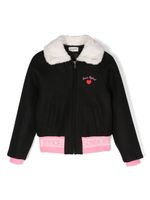 SONIA RYKIEL ENFANT veste zippée à bande logo - Noir - thumbnail