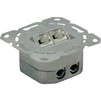 VALUE Cat.6a Flush Mount Wall Jack, STP, vertical white netwerkkabel Wit - thumbnail