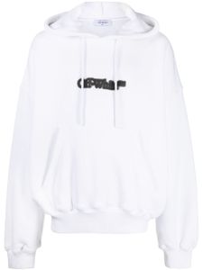 Off-White hoodie à lien de resserrage - Blanc