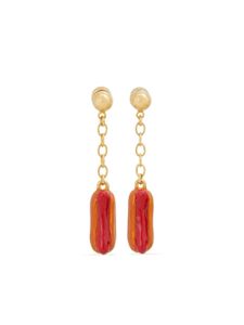 Marni boucles d'oreilles à breloques hot dog - Orange