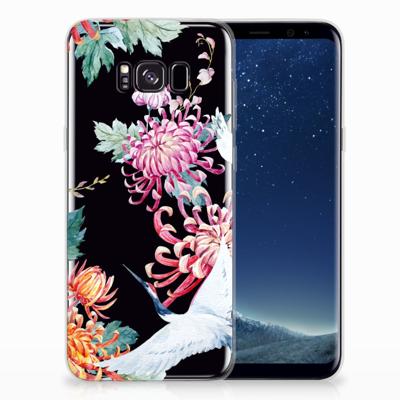 Samsung Galaxy S8 Plus TPU Hoesje Bird Flowers
