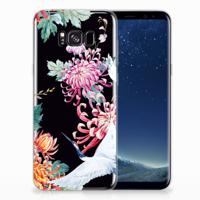 Samsung Galaxy S8 Plus TPU Hoesje Bird Flowers