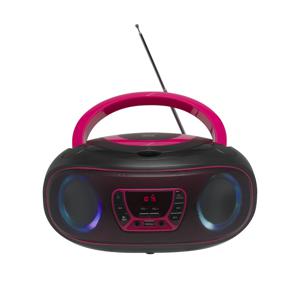 Denver TCL-212BT Radio/CD-speler VHF (FM) AUX, CD, USB, Bluetooth Sfeerverlichting Pink