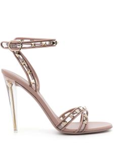 Valentino Garavani sandales à ornements Rockstud 12 mm - Tons neutres