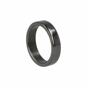 Edelsteen Ring Hematiet Plat - 5 mm / Maat 20