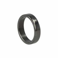 Edelsteen Ring Hematiet Plat - 5 mm / Maat 20 - thumbnail