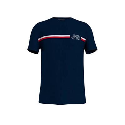 Tommy Hilfiger T-shirt met logo donkerblauw