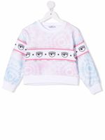 Chiara Ferragni Kids sweat à imprimé tie dye - Rose