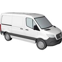 Busch 53400 H0 Auto Mercedes Benz Sprinter bestelwagen kort, wit - thumbnail