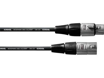 Cordial CFM1FM XLR Verbindingskabel [1x XLR-bus - 1x XLR-stekker] 1.00 m Zwart