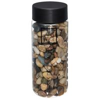 Kleine decoratie/hobby steentjes - bruin mix - 750 gram   -