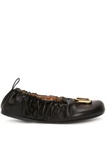 JW Anderson ballerines à boucle décorative - Noir