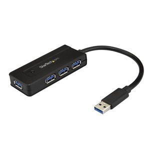 StarTech.com ST4300MINI USB 3.0 (3.1 Gen 1) Type-A 5000Mbit/s Zwart hub & concentrator