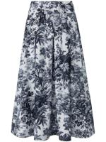 Rok 100% katoen in midilengte Van Windsor blauw