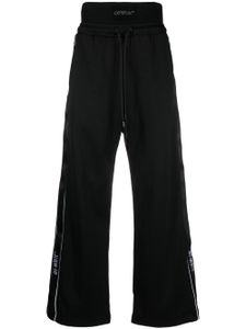 Off-White pantalon de jogging à bande logo - Noir