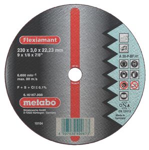 Metabo Accessoires Doorslijpschijf Ø 115x2,5x22,2 RVS Flexiamant - 25 stuks - 616737000