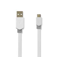 Nedis kabel USB 2.0 plat A-stekker - Micro B-stekker 1,0 m