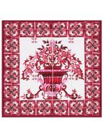 Dolce & Gabbana foulard Majolica en serge - Rouge