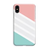 Strepen pastel: iPhone XS Max Volledig Geprint Hoesje