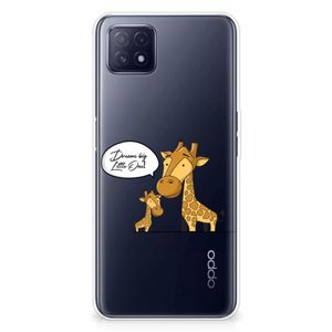 OPPO A53 5G | OPPO A73 5G Telefoonhoesje met Naam Giraffe