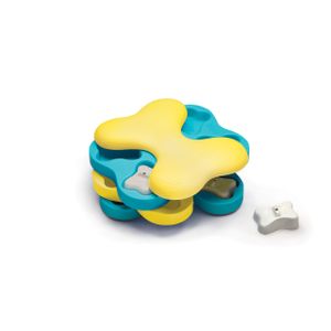 NINA OTTOSSON DOG TORNADO TURQUOISE / GEEL 23,5X18X7 CM