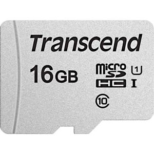 Transcend Premium 300S microSDHC-kaart 16 GB Class 10, UHS-I, UHS-Class 1