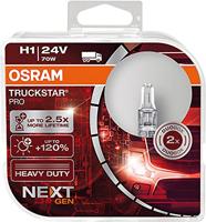 OSRAM 64155TSP TRUCKSTAR PRO, H1, halogeen koplamp, Duo Box (2 lampen)