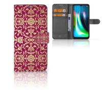 Wallet Case Motorola Moto G9 Play | E7 Plus Barok Pink - thumbnail