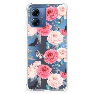 Motorola Moto G14 Case Butterfly Roses