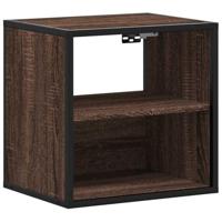 vidaXL Nachtkastje wandgemonteerd 40x31x39,5 cm bruin eikenkleurig, nachtkastje, kast, nachtkastje, nachtkastjes, bedkast, bijzettafel voor slaapkamer