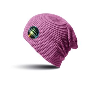 Warme gebreide Beanie wintermuts in het roze   -