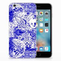 Silicone Back Case Apple iPhone 6 | 6s Angel Skull Blauw - thumbnail