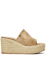 Gianvito Rossi espadrilles compensées en daim - Tons neutres