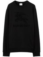 Burberry sweat Equestrian Knight à carreaux - Noir